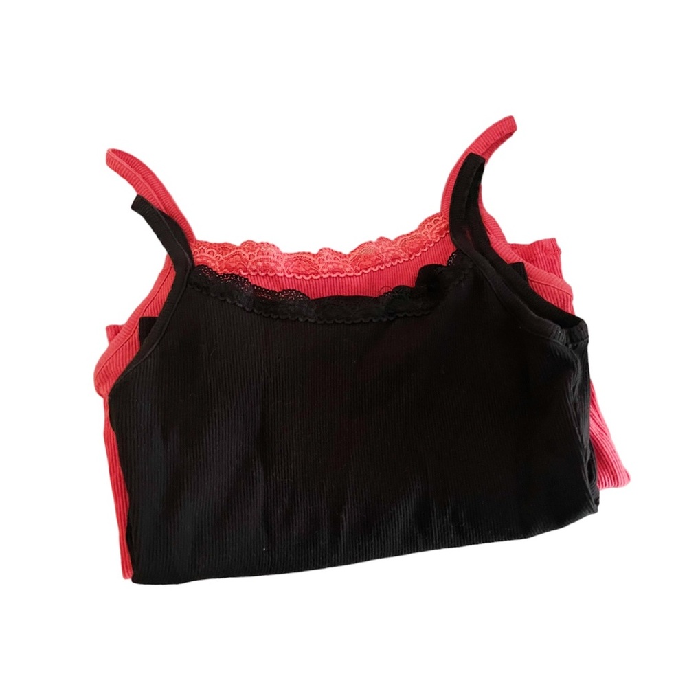 Duo black & pink cami’s
